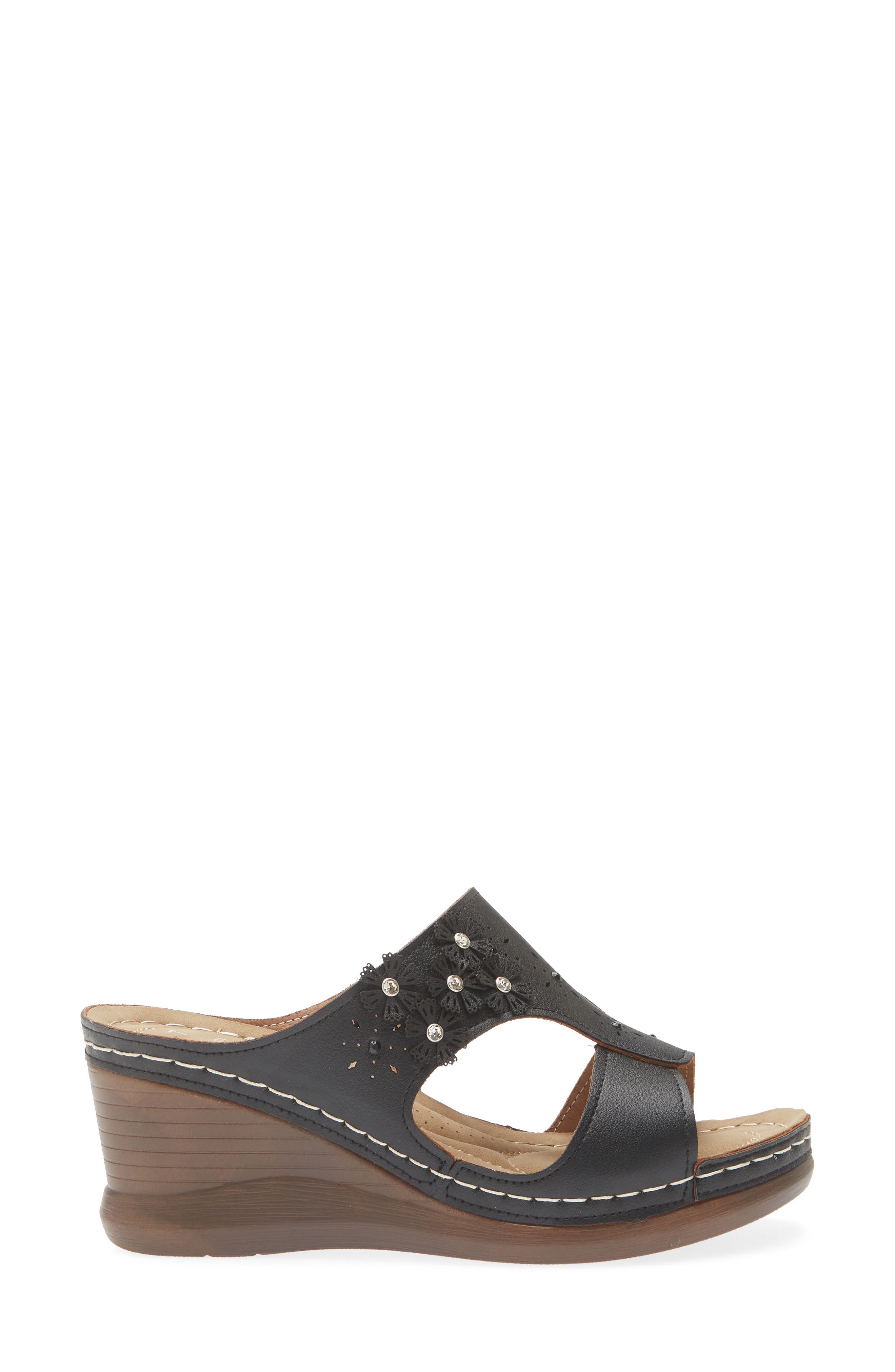 EXTREME BY EDDIE MARC Willa Sandal, Alternate, color, Black