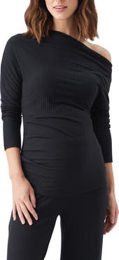 Ripe Maternity Off-Shoulder Rib Top