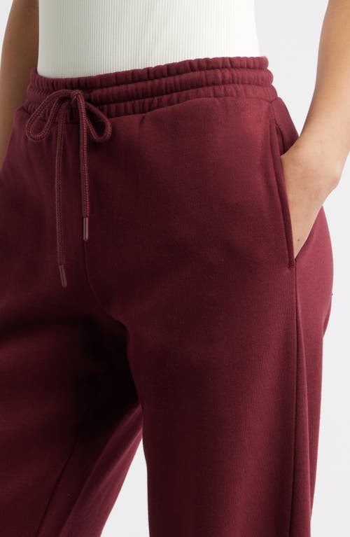 Bp. Wide Leg Fleece Pants In Burgundy