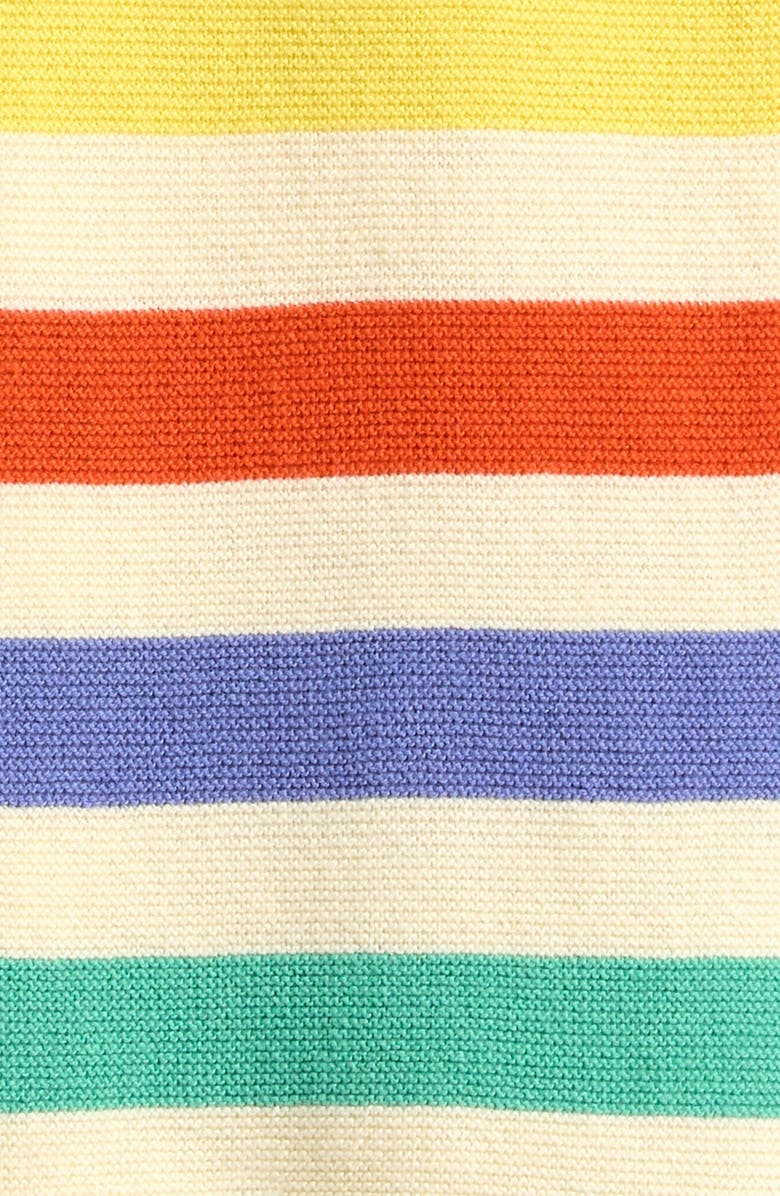 Bobo Choses Stripe Organic Cotton Sweater Romper, Alternate, color,