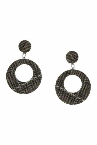 OLIVIA WELLES Stitching Drop Earrings