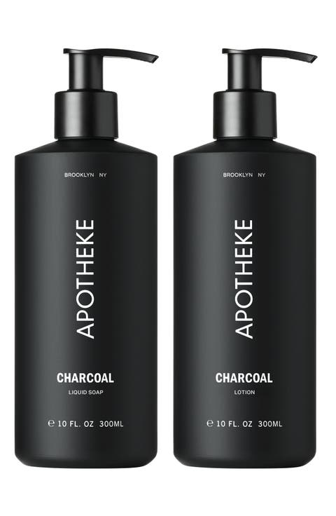Charcoal Liquid Soap & Lotion Set