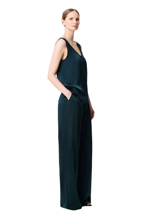 Another Tomorrow Tank Blouse In Green
