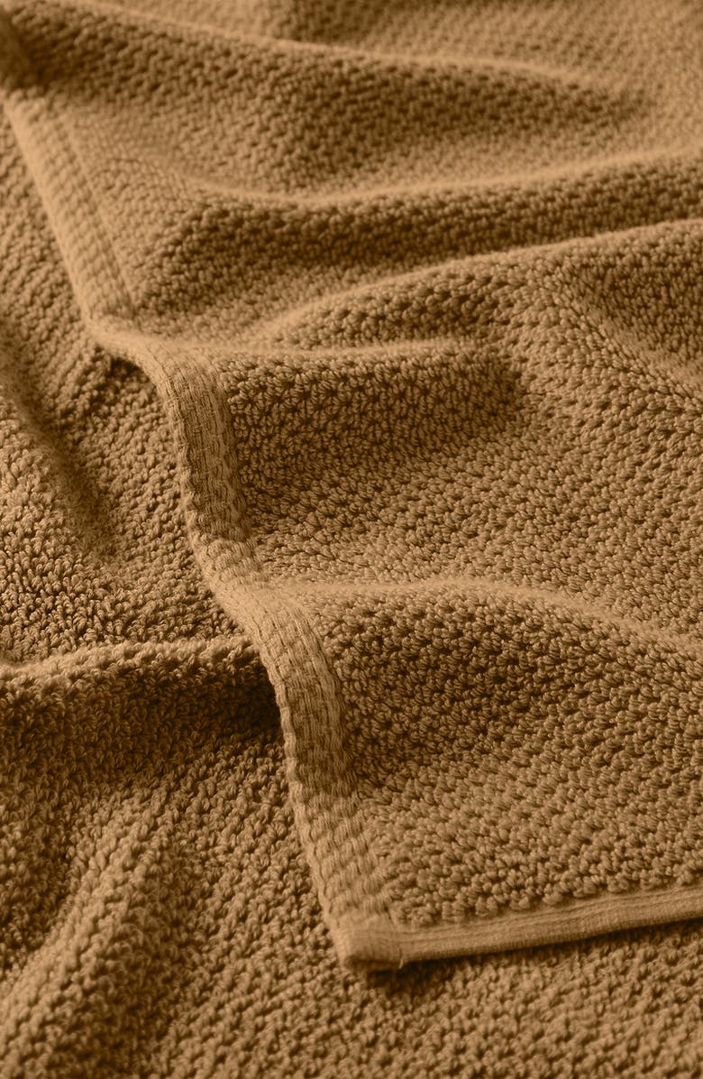 Woven & Weft Loop Textured 2-Pack Bath Towels, Alternate, color, Mocha