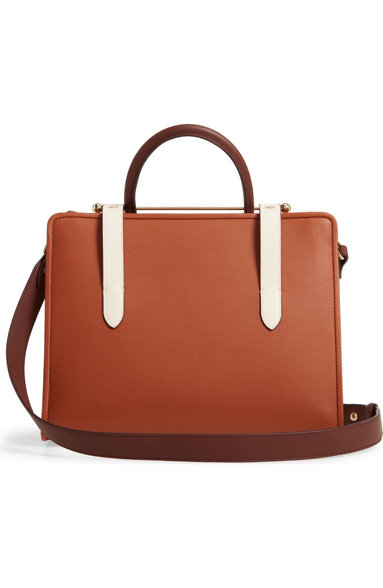 Strathberry Tricolor Midi Leather Tote, Alternate, color,