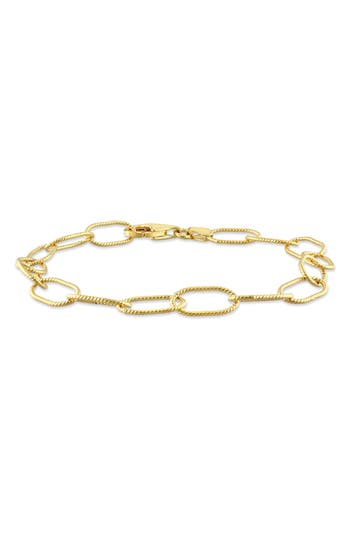 Delmar Rolo Chain Bracelet In Yellow