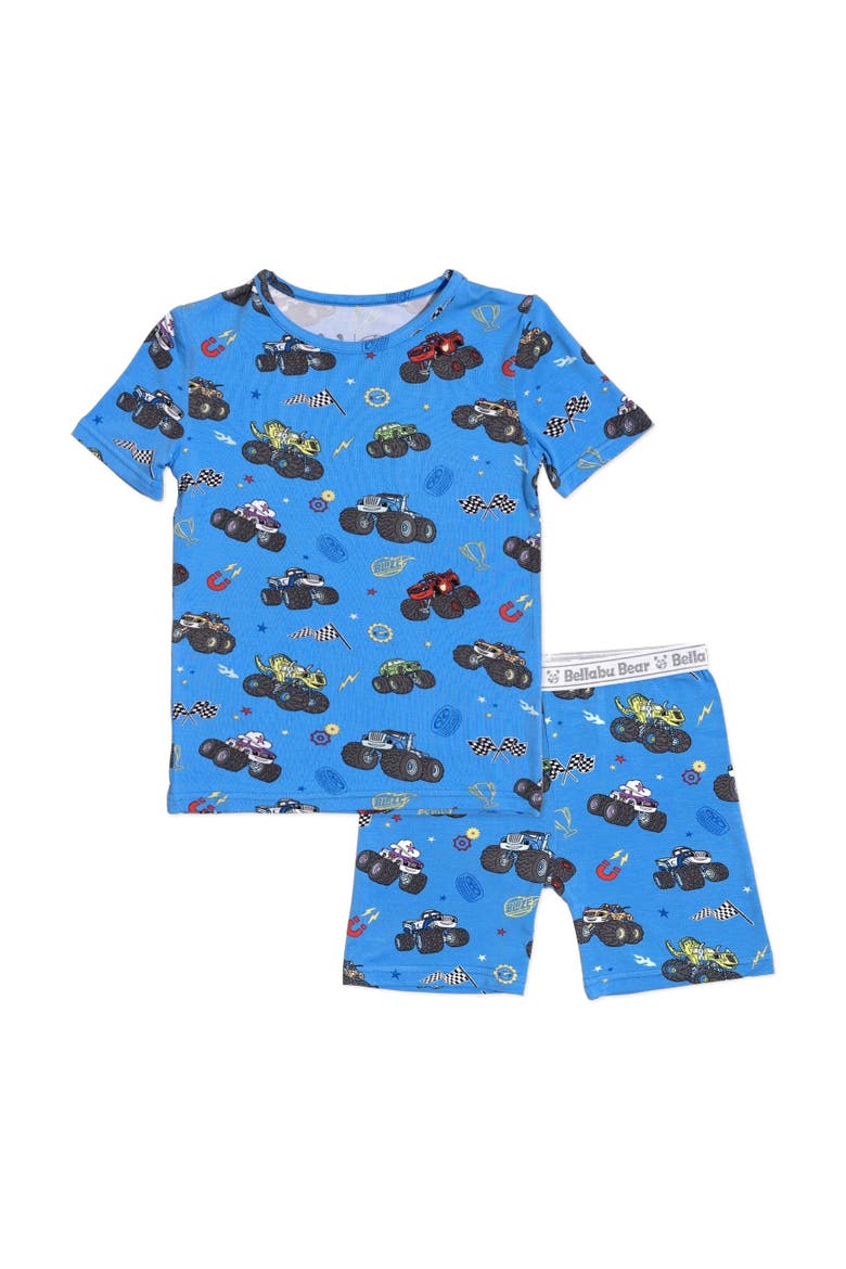 Blaze & Monster Kids 2-Piece Short Sleeve & Shorts Pajama Set, Main, color, Blaze and the Monster Machines