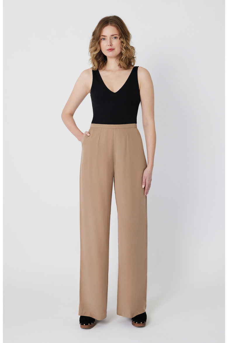 The Tall Wide Leg Pant For Full Hips, Alternate, color, Desert