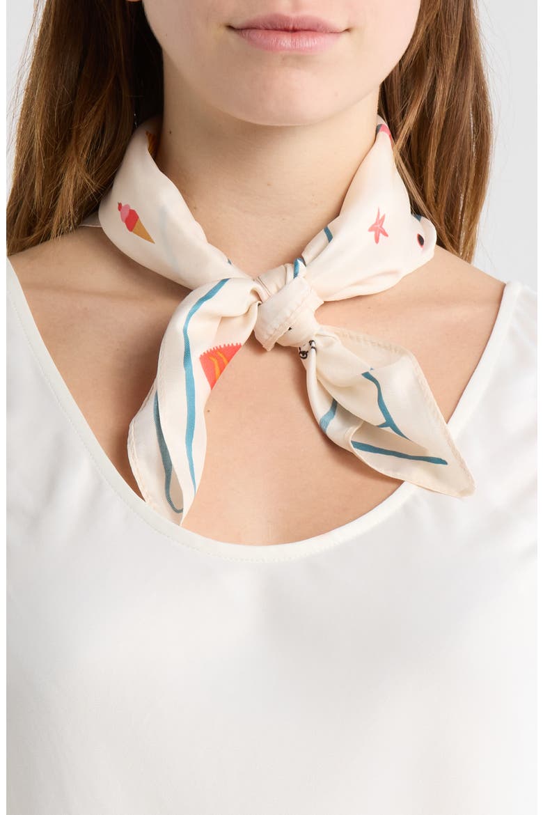 Beach Hang Bandana, Main, color, WHITE