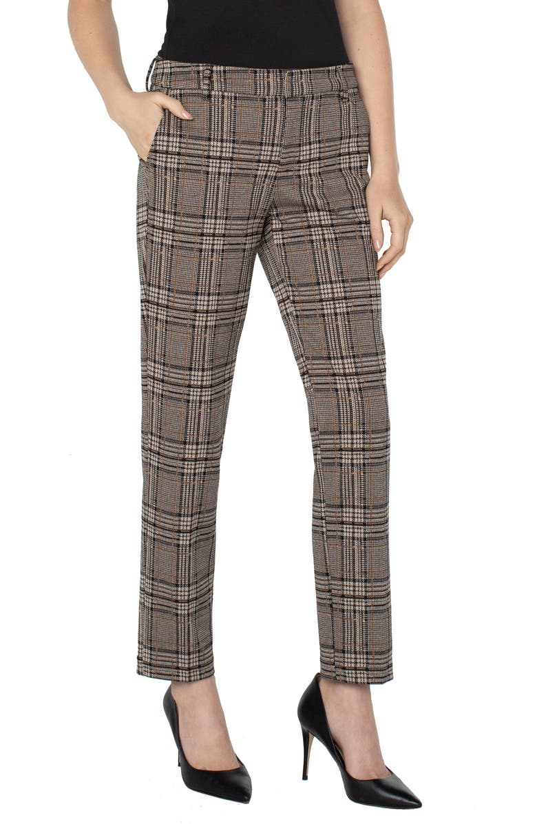 Liverpool Los Angeles Kelsey Glen Plaid Ponte Pants, Main, color, 