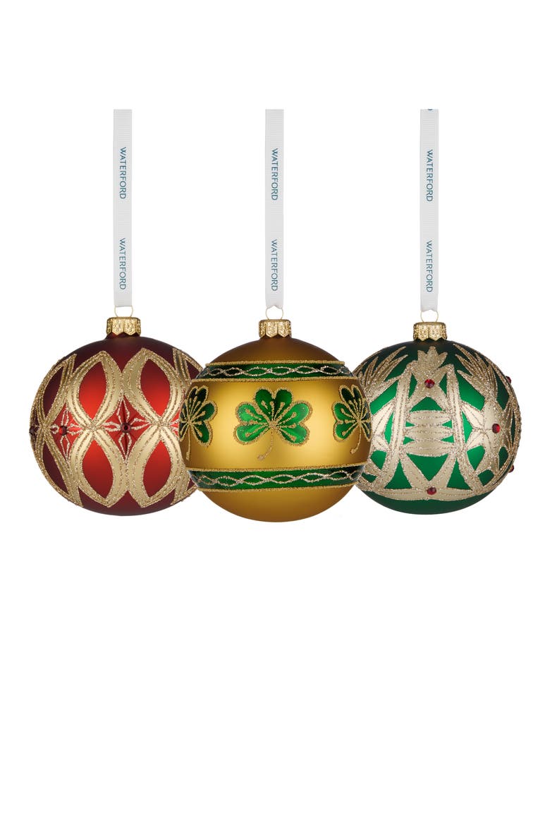 Holiday Heirlooms Set of 3 Ornaments, Main, color, NO COLOR