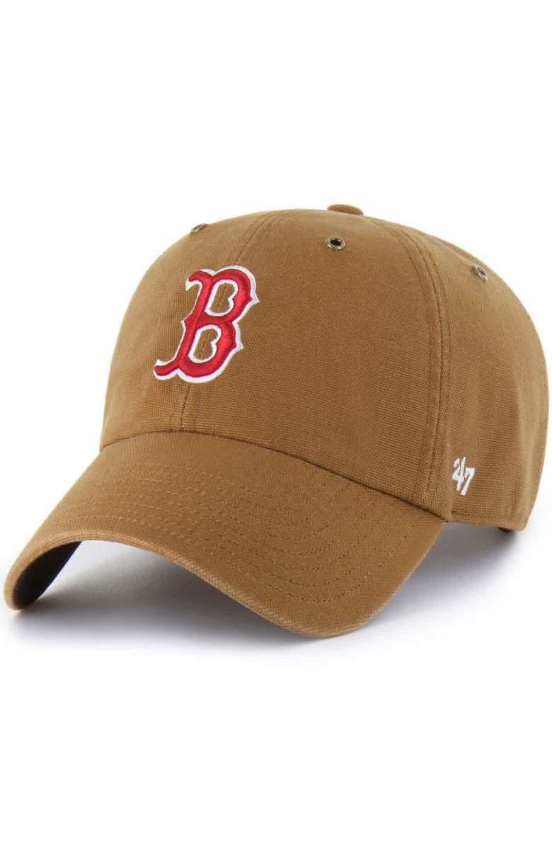 CARHARTT X 47 Men's Carhartt x '47 Brown Boston Red Sox Clean Up Adjustable Hat, Main, color, Brown