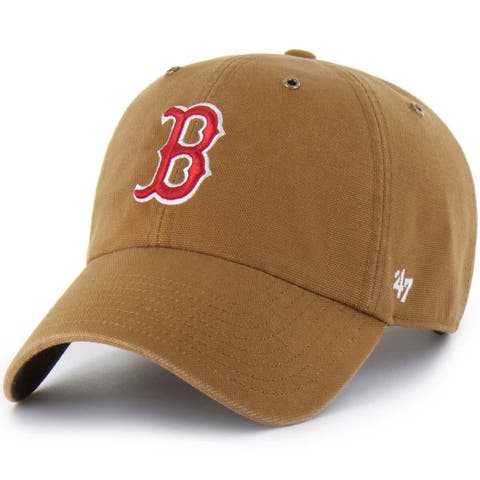 Men's Carhartt x '47  Brown Boston Red Sox Clean Up Adjustable Hat