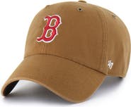 CARHARTT X 47 Men's Carhartt x '47 Brown Boston Red Sox Clean Up Adjustable Hat