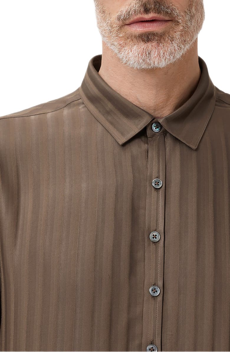 John Varvatos Bucks Button-Up Shirt, Alternate, color, Dark Brown