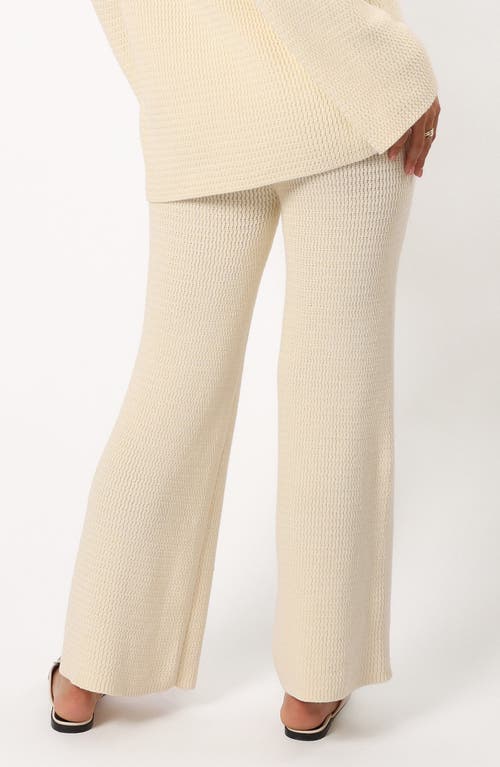 Petal And Pup Petal & Pup Mckinley Cotton Sweater Knit Pants In Neutral