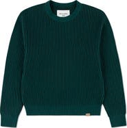 abercrombie kids Kids' Pleated Stitch Cotton Blend Crewneck Sweater