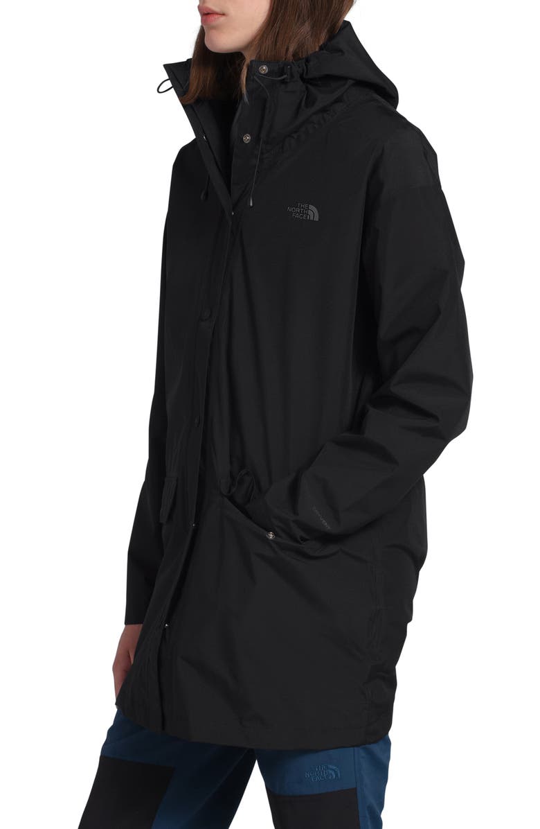 The North Face Woodmont Waterproof Hooded Rain Jacket, Main, color, 