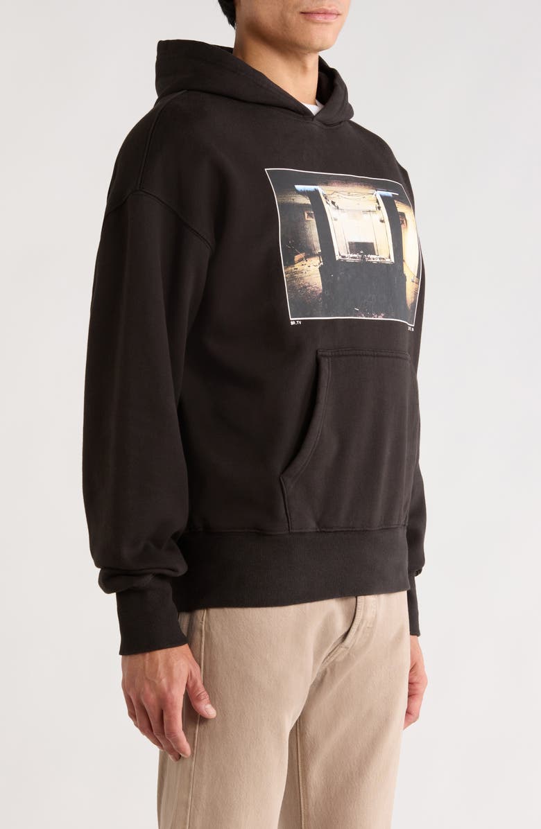 BOILER ROOM Lights On Oversize Photo Graphic Hoodie, Alternate, color, Black