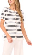 Ted Baker Gail Stripe Button-Up Sweater