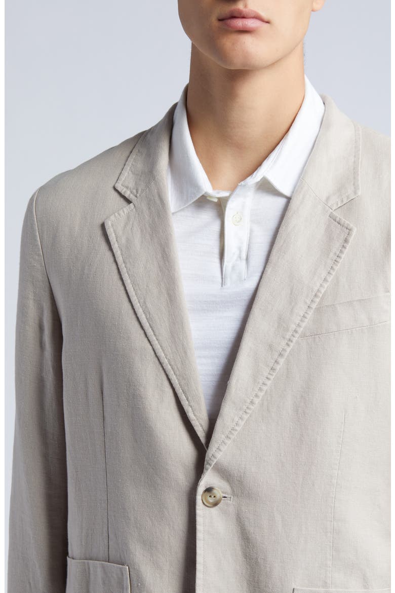 Relaxed Fit Hemp Sport Coat, Alternate, color, PUMICE ROCK