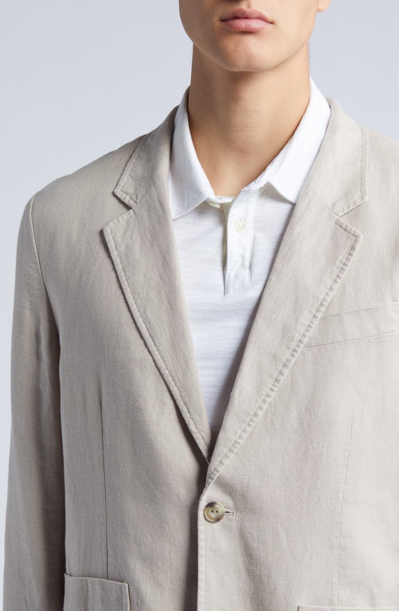 Vince Relaxed Fit Hemp Sport Coat, Alternate, color, Pumice Rock