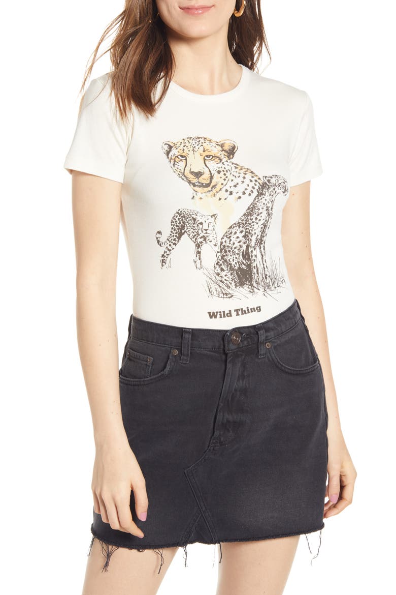 Wild Things Graphic Tee, Main, color, WHITE