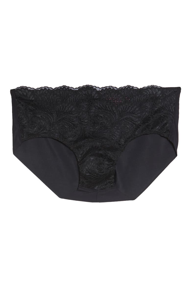 Full Circle Lace Bikini, Alternate, color, BLACK