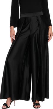 Maggy London Pleated Wide Leg Pants