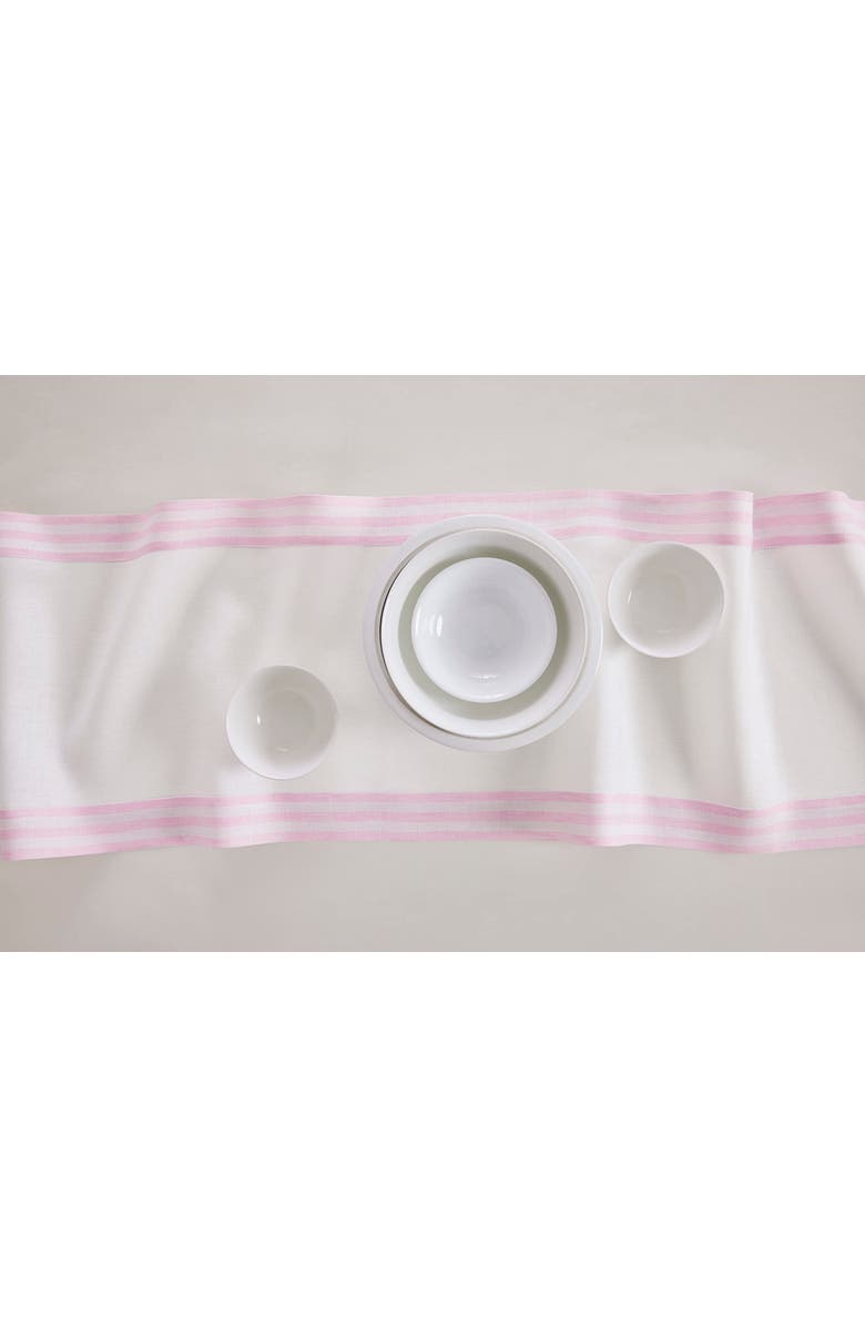 Solino Home Linen Table Runner - Mila, Alternate, color, Cherry Blossom 14 X 90 Inch