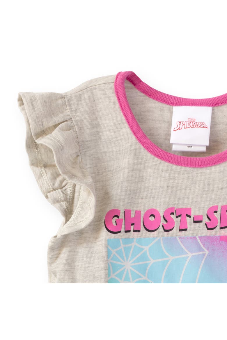 Spider-Gwen Spider-Man T-Shirt & Leggings Set, Alternate, color, White / Black