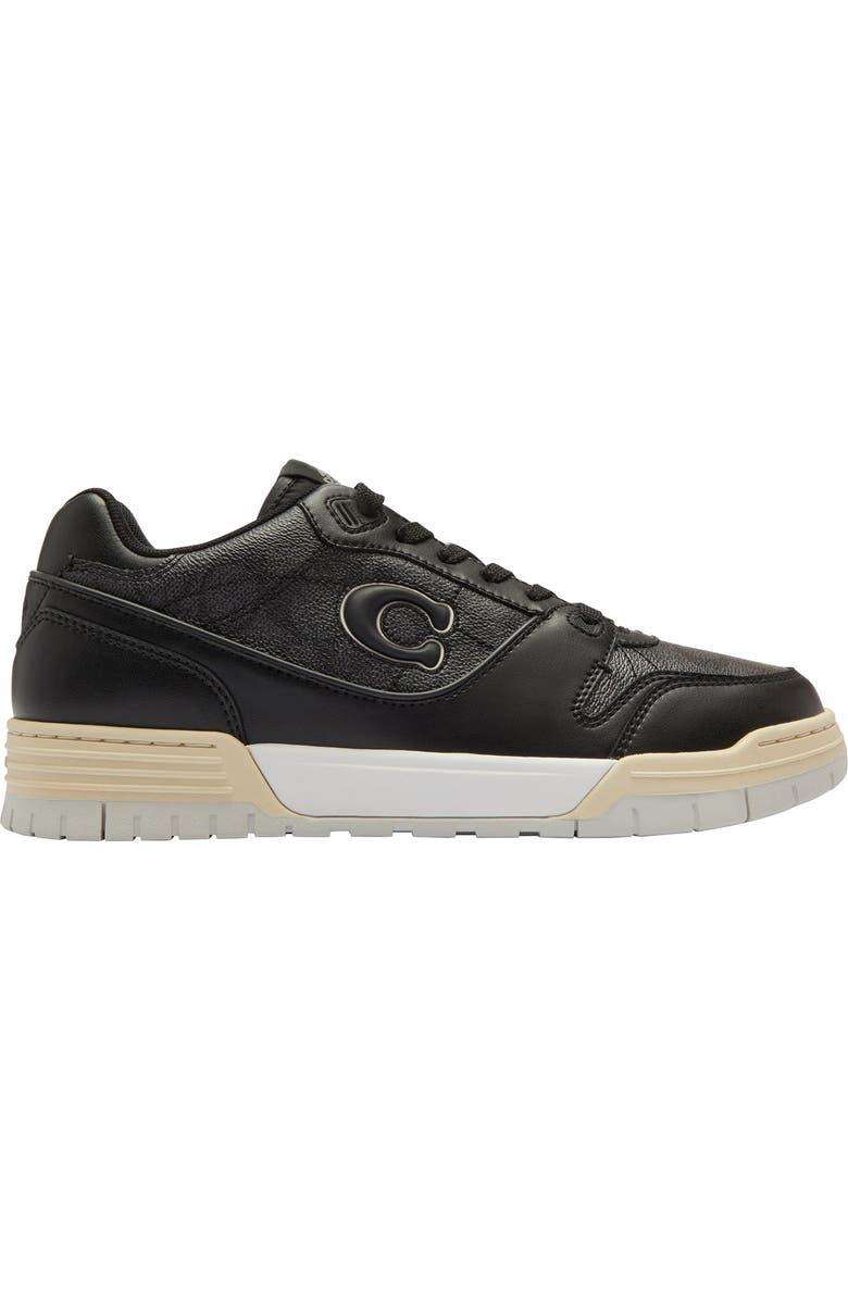 COACH Soho Logo Low Top Sneaker, Alternate, color, Charcoal/ Black/ Gum