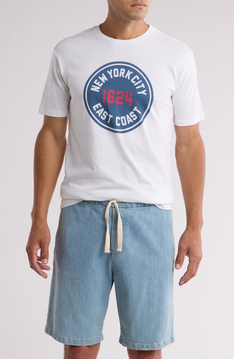 American Needle NY/East Coast Cotton Graphic T-Shirt, Main, color, White