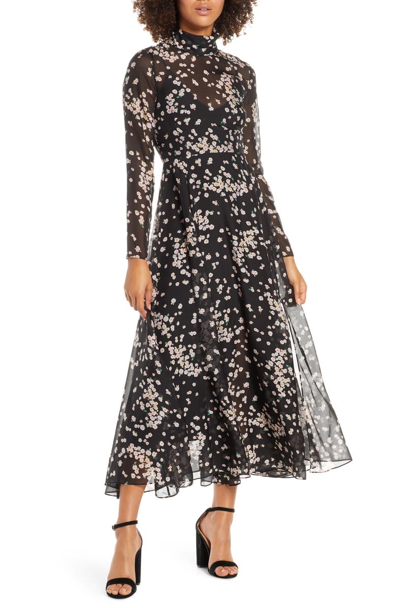 CAARA Ruxley Long Sleeve Maxi Dress, Main, color,