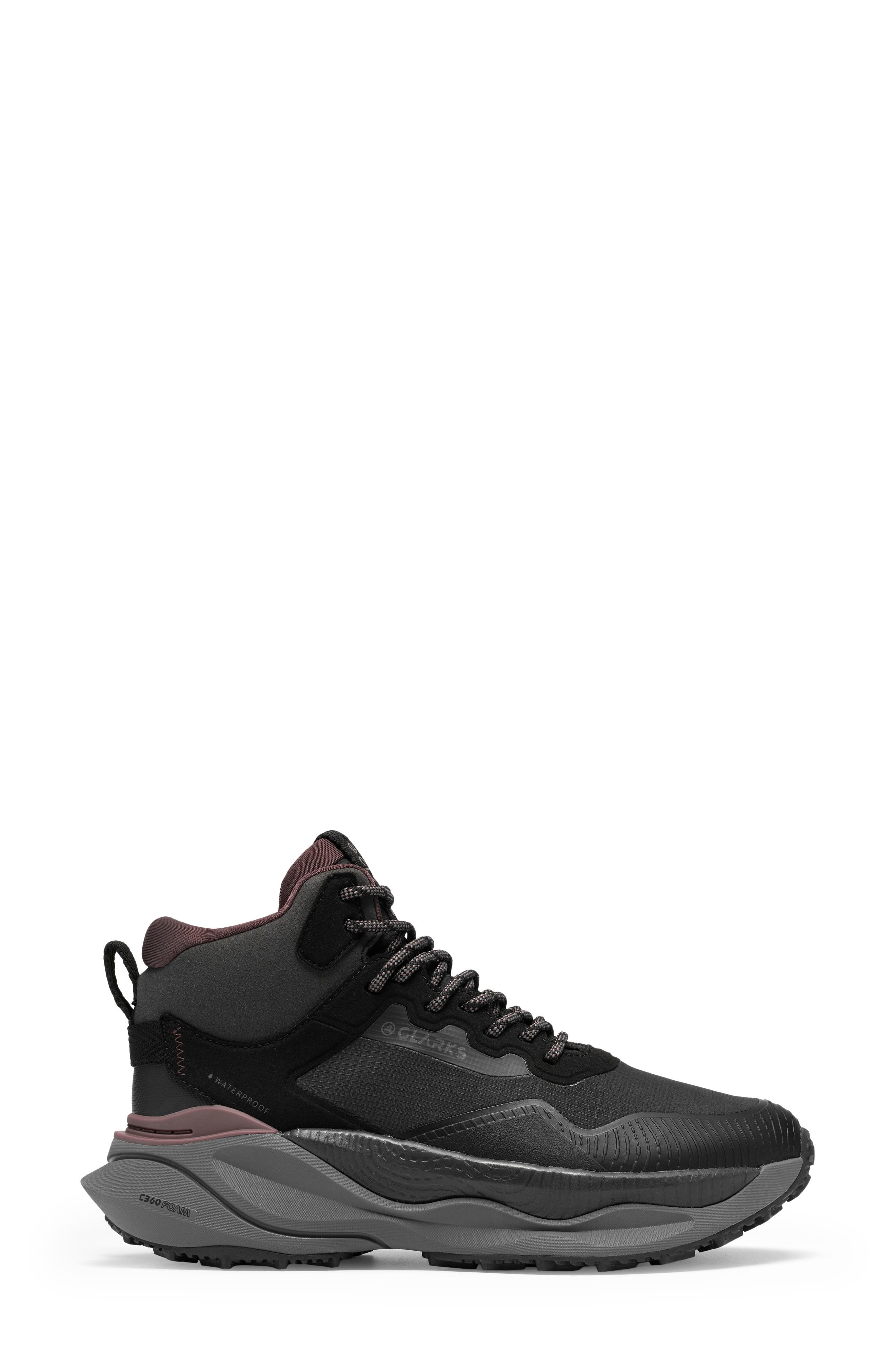 Pacetrail Waterproof High Top Hiking Shoe, Alternate, color, BLACK