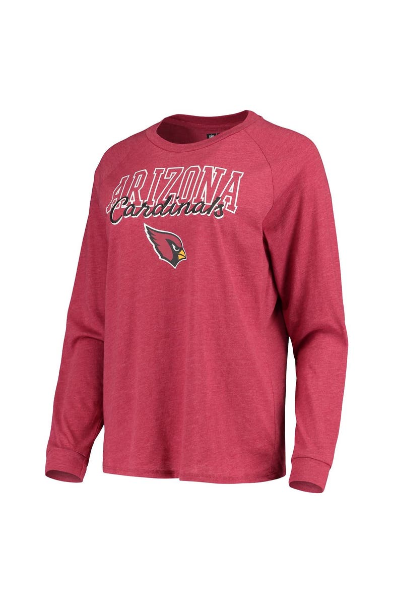 CONCEPTS SPORT Women's Concepts Sport Cardinal Arizona Cardinals Meter Knit Long Sleeve Raglan Top & Shorts Sleep Set, Alternate, color, Cardinal