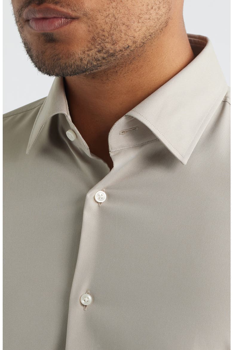 P Hank Slim Fit Dress Shirt, Alternate, color, OPEN BEIGE