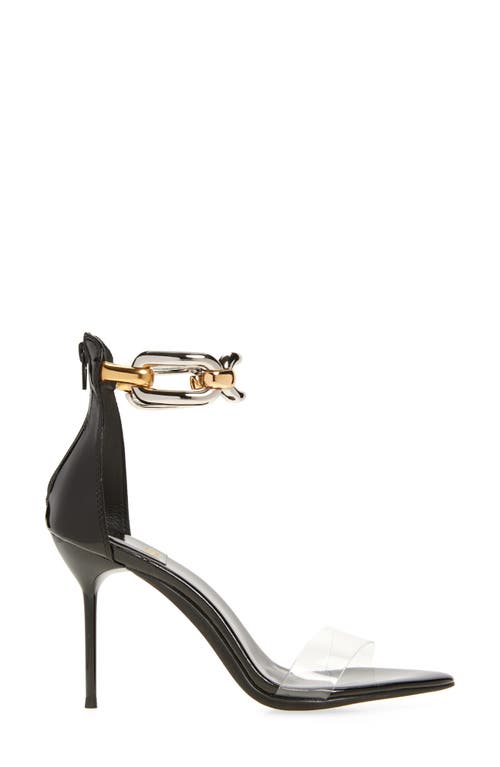 Jeffrey Campbell Cuff-link Ankle Strap Sandal In Black