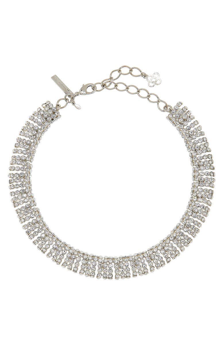 Oscar de la Renta Disco Crystal Choker Necklace, Main, color, 