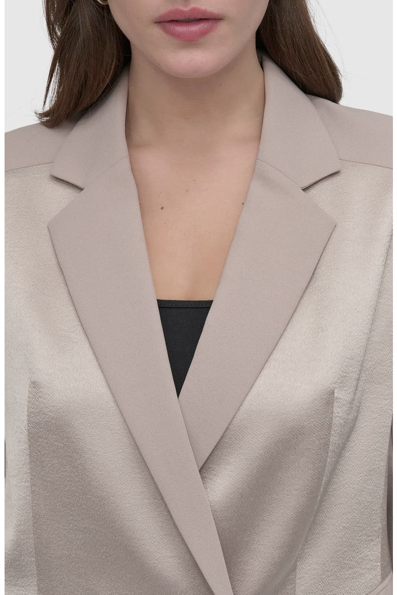 Open Back Blazer, Alternate, color, PEBBLE