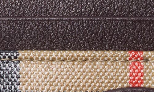 Burberry Highlands Coated Canvas Card Case In Sand