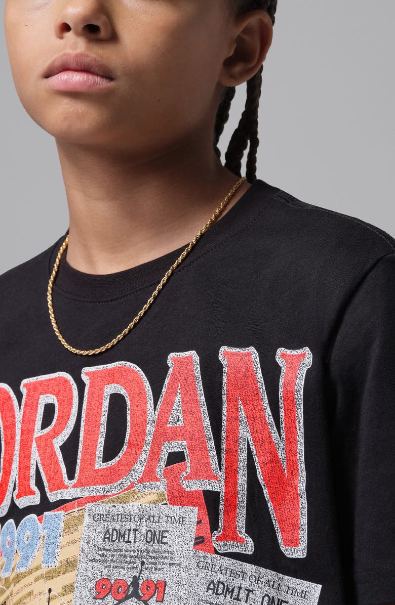 Jordan Kids' AJ6 91 Playoff Tix T-Shirt, Alternate, color, 