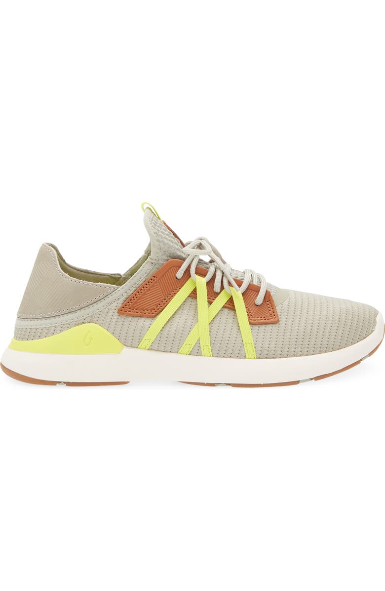 OluKai Mio Li Sneaker, Alternate, color, Mist / Citron