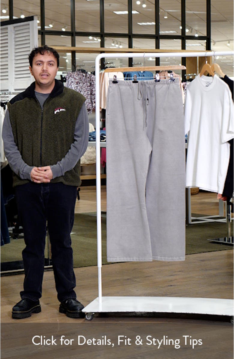 Cotton Fleece Flare Sweatpants, sales video thumbnail