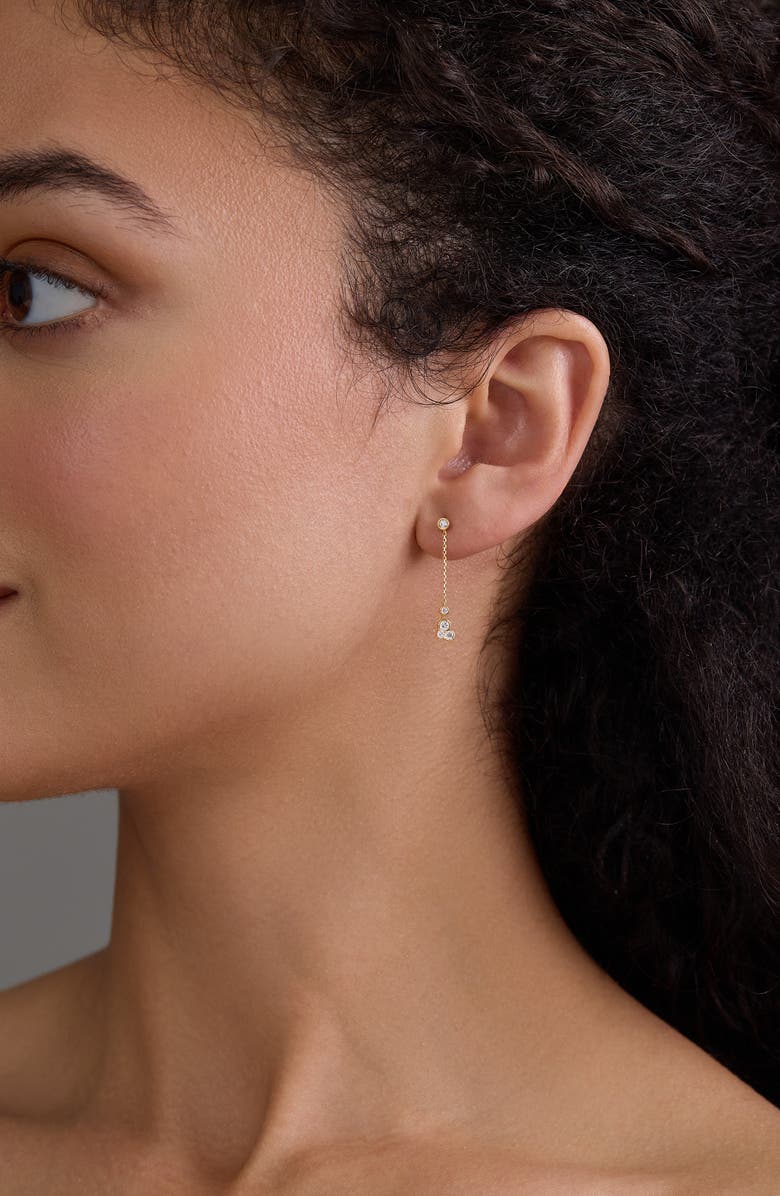 Bony Levy 18K Gold Monaco Diamond Chain Drop Earrings, Alternate, color, 