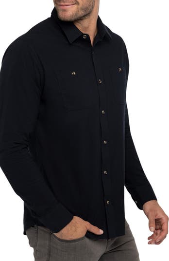 Cloud Flannel Button-Up Shirt