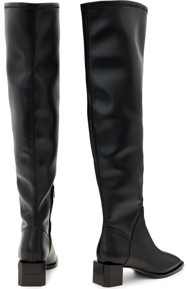 AllSaints Avril Over the Knee Boot, Alternate, color, Black
