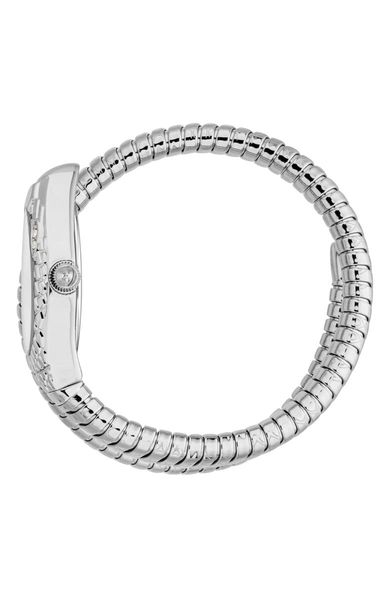 Just Cavalli Snake Wraparound Bracelet Watch, 20mm x 34.5mm, Alternate, color, 