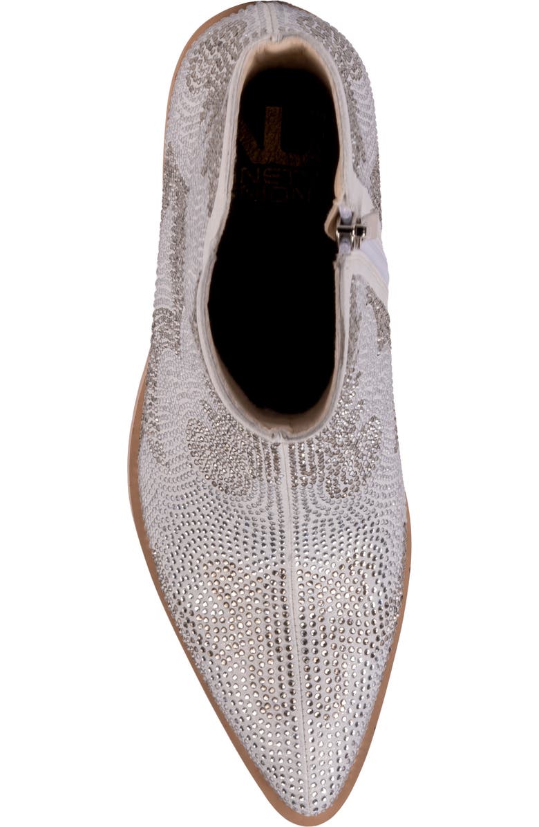 NINETY UNION Forever Rhinestone Embellished Bootie, Alternate, color, Silver