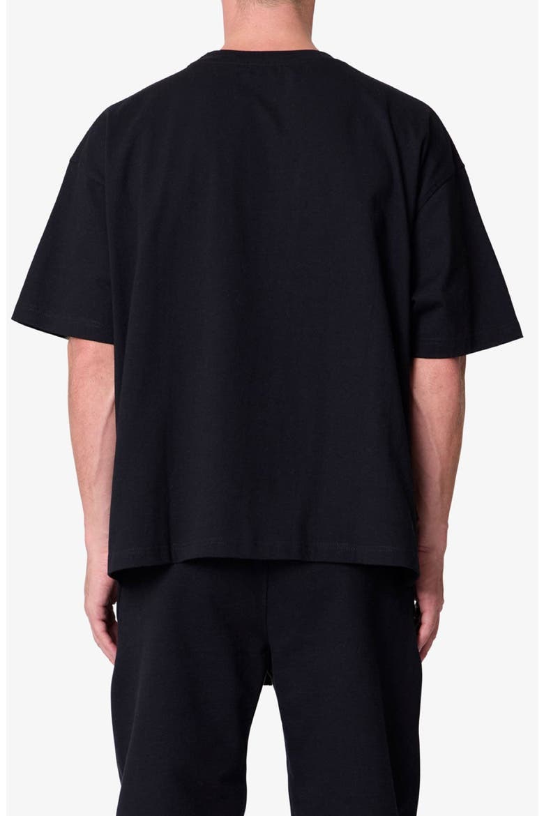 Boxy Heavy Cotton Jersey T-Shirt, Alternate, color, BLACK